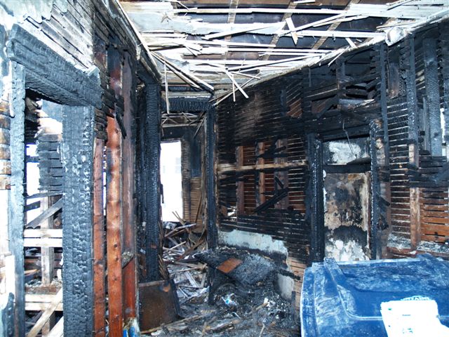 Wooden Home Burnt